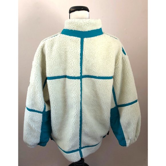 NWT X Girl Japan Outdoor Boa Fleece retro 90s oversized sherpa jacket - Picture 5 of 8